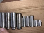 Vintage 9 Piece Mac Socket Assortment 3/8-3/4 Deep, Mid Length & Reg. Fixed Price $16.00.