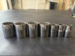 K-d Tools 1/2 Drive Metric Sockets 12 Point Brand New Made In Usa. Fixed Price $70.00.