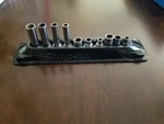 Snap On 1/4" 3/8" Drive 6-12pt Shallow Deep Sae Metric Mixed Socket Lot Of 10. Fixed Price $75.00.
