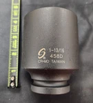 Qty 1 New Sunex 458d 3/4" Drive 1-13/16" Black Oxide 6pt Deep Impact Socket. Fixed Price $36.95.