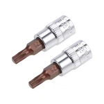 Uxcell 2pcs 1/4" Drive X T25 Torx Bit Socket S2 Steel Bits Cr-v Sockets 38mm .... Fixed Price $10.29.