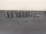 #bm387 Matco Tools Usa 3/8" Drive Sae Deep Well 6 Point Socket Set Sbd136ta. Fixed Price $149.95.