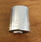Craftsman Usa 15mm Socket 12 Point 3/8" Drive V 44306 (no Knurl M/m). Fixed Price $10.00.