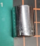 Vtg Craftsman 1/2 G Series 3/8" Sae Socket 1/2" Drive 12 Pt 44333 Usa. Fixed Price $7.50.