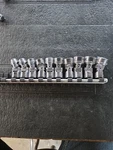 Usa Craftsman 10pc 3/8" Drive Shallow 6pt Metric Swivel Socket Set -v- With Rail. Fixed Price $200.00.