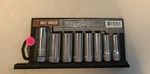 Harley Davidson 8pc Vintage Deep Socket Set Hds3819. Fixed Price $95.00.