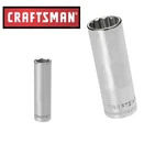 New - Craftsman Socket "1/4 & 3/8" Drives, Deep 6 12 Pt Buy 2 Get 1 Free. Fixed Price $12.95.