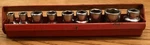 Mac Tool Usa Made 9 Piece Socket Set In Metal Tray 1/4 Drive Sae. Fixed Price $75.00.