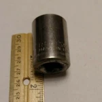 Craftsman Vintage 1/2" Drive 21mm 12 Point Shallow Socket Metric 44249 G1 Usa. Fixed Price $9.90.