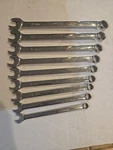 Snap-on Tools 9 Piece Metric Flank Drive Plus Combination Wrench Set 10mm-18mm. Fixed Price $350.00.