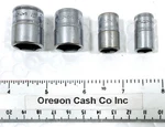 Snap-on Tools Usa 4pc 1/4" Dr Metric 6 Pt Socket Set, Tmm15, Tmm14, Tmm12, Tmm9. Fixed Price $59.99.