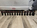 Gearwrench 13pc 1/2 Metric Impact Socket Lot 8-36. Fixed Price $50.00.