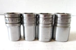 Snap-on Tools 4 Pc Lot- 1/2" Drive 6 Point Sae Flank Shallow Sockets Tw. Fixed Price $39.99.