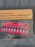 Mac Tools 10-pc 1/2" Dr Metric Hex Driver Set Svhm10pt. Fixed Price $170.06.