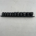 Husky 1/2 In. Drive Standard Metric 6-point Impact Socket Set (11-piece). Fixed Price $30.00.