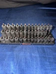Matco 1/4 Metric Impact Socket Set With Organizer. Fixed Price $500.00.