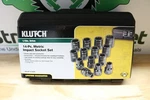 Klutch Impact Socket Set, 1/2" Drive Metric Chrome Moly 6pt Etched W/ Case 10-27. Fixed Price $39.99.