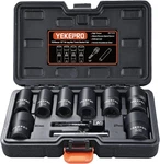 10pcs Bolt Nut Extractor Set, 1/2" Drive Impact Twist Lug Removal Socket .... Fixed Price $55.41.