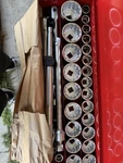Genius Tools 3/4 Drive 27 Pc Socket Wrench Set Sae Heavy Duty W/ Wright Case. Fixed Price $375.00.