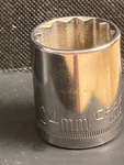 Craftsman 24mm 1/2" Drive 12 Point G 44242 Usa Shallow Socket "g" Series C. Fixed Price $7.50.