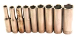 Craftsman 9 Piece 6 Point Deep Sockets 1/4" Drive 3/16-1/2" 43571-43589. Fixed Price $29.00.