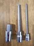 3 Matco Bits 1/2 " Drive 19mm Hex Bit, 10mm Triple Square 3/8 6mm Ball Bit. Fixed Price $35.00.