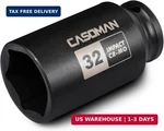 Casoman 1/2" Drive X 32 Mm Deep 6 Pt Impact Socket, Cr-mo, 1/2-inch Poin. Fixed Price $17.94.