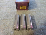 Vtg Williams 9/16" Deep Supersocket 1/4" Drive 12-pt Lot Of 3 Made In Usa. Fixed Price $14.95.