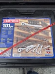 Sears Craftsman Usa Nos Pristine 101 Pc Mechanics Tool Set 33101 Socket Ratchets. Fixed Price $289.00.