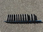 Matco Tools 13 Piece 3/8" Metric 6 Point Adv Deep Impact Socket Set Sbdpm136v. Fixed Price $80.00.