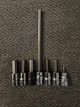 Snap-on 3/8 Hex Bit Socket Lot (7) Fa12e Fa10e Gfa10e Fa10le Fa8e Fa7e Fa5e. Fixed Price $100.00.