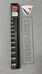 Nos Vintage Sears Craftsman 11pc 3/8 Drive 6pt Sae Socket Set 34463 1/4-7/8 Usa. Fixed Price $36.99.