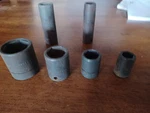 Lot Of 6 Proto 1/2 "drive Point Impact Sockets Deep And Shallow Good Condition. Fixed Price $36.99.