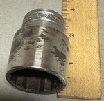 New Britain Usa 1-1/8" Socket 1/2" Drive Shallow 12 Point Nt1236 Vintage. Fixed Price $9.99.