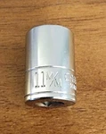 Craftsman Usa 11mm Socket 6 Point 1/4" Drive Vv 43509 (no Knurl M/m). Fixed Price $9.50.