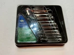 Vtg S-k 10 Pc Stubby Metric Combination Wrench Set 10mm-19mm 86240 Usa. Fixed Price $200.00.