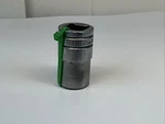 New Britain Nt1218, 9/16in. 1/2 Drive 12pt Sae Socket, Usa - Green. Fixed Price $3.50.
