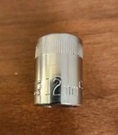 Craftsman Usa 12mm Socket 3/8" Drive 12 Point Vv 44303 (top Knurl Mm). Fixed Price $9.50.