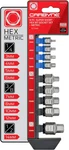 Carbyne 9-piece Stubby Low Profile Hex Bit Socket Set Metric, S2 Steel, 3mm To 1. Fixed Price $162.73.