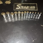 Snap On Metric Socket Set 1/4"dr 4-15mm (13pcs) Vg Cond 6pt Tmm4-tmm15 #113tmmy. Fixed Price $147.50.