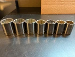 Craftsman 1/2 Drive Standard Socket Set Of 7 1 1/8" - 3/4" G G1 G2 Gk Usa. Fixed Price $26.49.