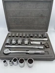 Vintage Wright & Husky 1/2 Drive Sae Socket Set Usa Made. Fixed Price $95.00.