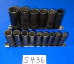 Snap-on Tools 15 Pc. 3/8 Drive Metric Deep Impact Socket Set 6 Point 214simfmya+. Fixed Price $285.00.
