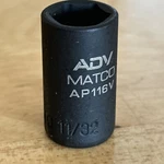 Matco 11/32" Shallow Impact Socket 1/4" Drive 6 Point Adv Ap116v New!. Fixed Price $11.99.