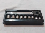 Snap On *vgc* 10-pc 3/8" 6-point Metric Flank Drive Low-profile Set 210rafsma. Fixed Price $189.06.