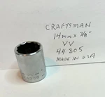 Craftsman 14 Mm X 3/8" Dr Socket Vv 44305 - 12 Pt Made In Usa Free Ship. Fixed Price $9.96.