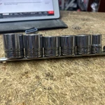 Snap On 6-pc 1/2 Drive 6-point Sae Flank Shallow Socket Set 313twya. Fixed Price $88.00.