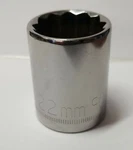 Vintage 22mm Craftsman Socket 44239 G 1/2" Drive Shallow 12pt Made In Usa. Fixed Price $10.73.