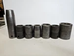 Vintage Impact Socket Lot 1/2 Drive Cornwell Craftsman Napa Indestro B&d Usa. Fixed Price $30.00.