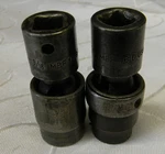 Snap-on 3/8" Dr 2pc Sae 6pt Impact Swivel Sockets 1/2" #imbf16d, 9/16" #imbf18b. Fixed Price $32.00.